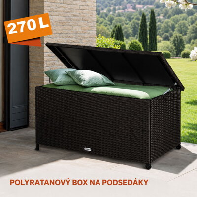 Bohatý úložný prostor pro zahradní textil nebo jiné doplňky ulozny box