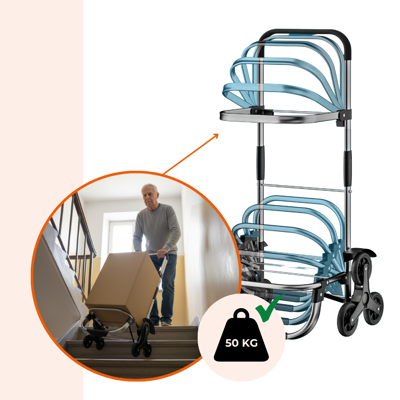 Nákupní taška na kolečkách do schodů