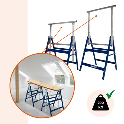 Teleskopické lešenářské kozy