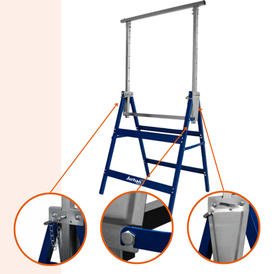 Teleskopické lešenářské kozy