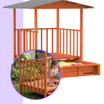 Pískoviště s verandou