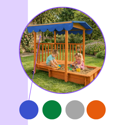 Pískoviště s verandou