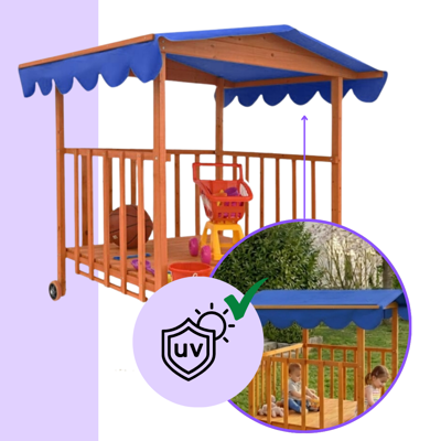 Pískoviště s verandou