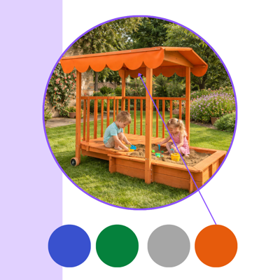 Pískoviště s verandou