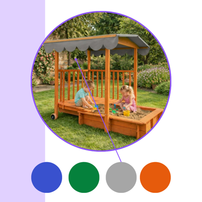 Pískoviště s verandou