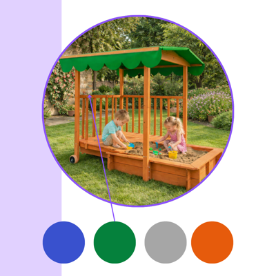 Pískoviště s verandou