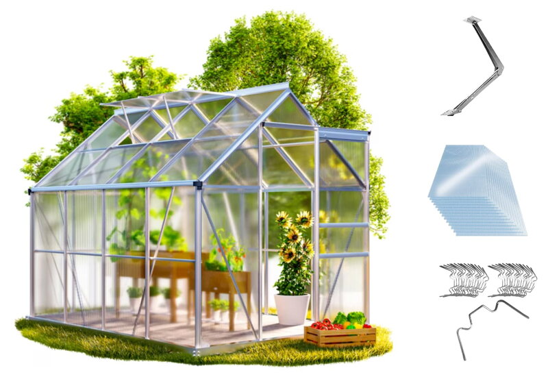 Skleník s příslušenstvím