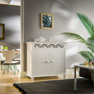 Komoda JERSEY, 76 x 65 x 35 cm, bílá