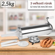 Plnička klobás a jitrnic DELIA, 2,5 kg, stříbrná 