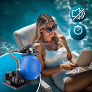 Písková filtrace k bazénu AQUA, 10200 l/h, modrá