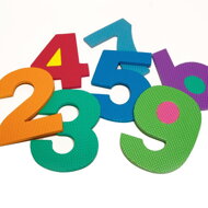 Pěnová podložka pro děti PUZZLE, 86 dílů, vícebarevná