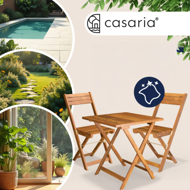 Balkónový set VITEK, 1+2, přírodní hnědá