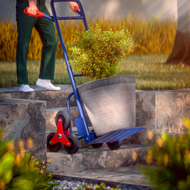 Schodišťový rudl CART, max. 200kg, modrá