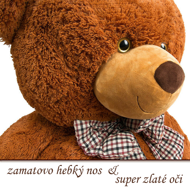 Velký plyšový medvěd BENY, 100cm, hnědá
