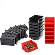 Závěsný organizér do dílny ORDER, 30 boxů, 64x2x38cm, červená/černá