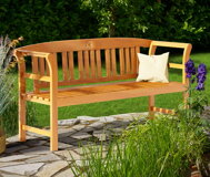 zahradní nábytek,lavička,zahradní lavička,zahrada,eukalyptové dřevo