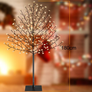 Svítící strom TŘEŠEŇ do interiéru i exteriéru, 180cm, teplá bílá