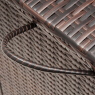 Polyratanový úložný box RICCO, 122x56 61cm, hnědá