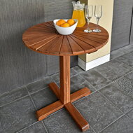 stůl, kulatý stůl, stůl do zahrady, dřevěný stůl,