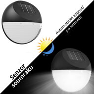 LED solární nástěnné svítidlo do zahrady automatické