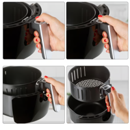 Horkovzdušná fritéza FRY, 1500W, 3,6l, černá