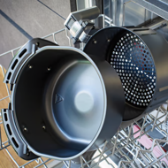 Horkovzdušná fritéza FRY, 1500W, 3,6l, černá