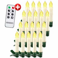 Svíčky na vánoční stromeček CANDLE, 20ks, 10,5cm, teplá bílá