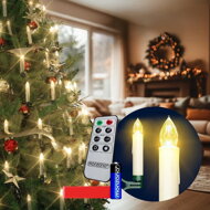 Svíčky na vánoční stromeček CANDLE, 20ks, 10,5cm, teplá bílá