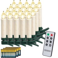 Svíčky na vánoční stromeček CANDLE, 20ks, 10,5cm, teplá bílá