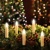 Svíčky na vánoční stromeček CANDLE, 20ks, 10,5cm, teplá bílá