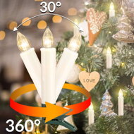 Svíčky na vánoční stromeček CANDLE, 20ks, 10,5cm, teplá bílá