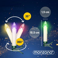 Svíčky na vánoční stromeček CANDLE, 20ks, 10,5cm, vícebarevná