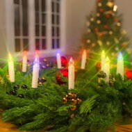 Svíčky na vánoční stromeček CANDLE, 20ks, 10,5cm, vícebarevná
