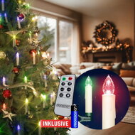 Svíčky na vánoční stromeček CANDLE, 20ks, 10,5cm, vícebarevná