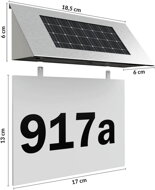 Domovní číslo solární