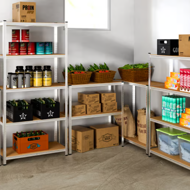 Regál s vysokou nosností HEAVY, max. 700 kg, 160x90x40 cm, stříbrná