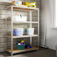 Regál s vysokou nosností HEAVY, max. 700 kg, 160x90x40 cm, stříbrná