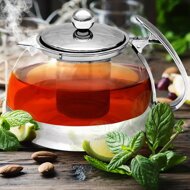 Čajník se sítkem TEA 1,2L, průsvitná, stříbrná