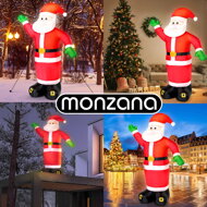 Nafukovací Děda Mráz osvětlený, 250 cm, červená