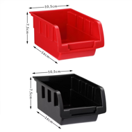 Závěsný organizér do dílny ORDERBOX s 28 boxy a držáky na nářadí, 64x2x38cm, červená/černá