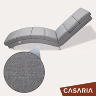 Lenoška LONDON, 186×55×89cm, šedá