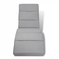 Lenoška LONDON, 186×55×89cm, šedá