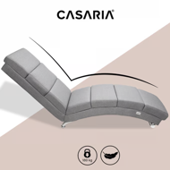 Lenoška LONDON, 186×55×89cm, šedá