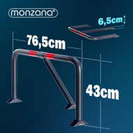 Parkovací zábrana ANTONIA, 80x47x44cm, šedá