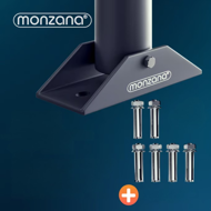 Parkovací zábrana ANTONIA, 80x47x44cm, šedá