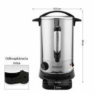 Vařič na víno/čaj COZY, 8,3l, stříbrná