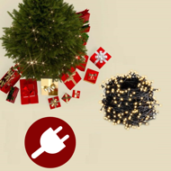 Umělý vánoční stromeček RUDOLPH se světýlky, 150 cm, zelená