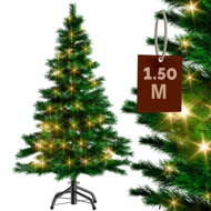 Umělý vánoční stromeček RUDOLPH se světýlky, 150 cm, zelená