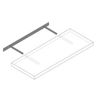 Nástěnná police FIGO+ konzole, 70 cm, tmavý dub