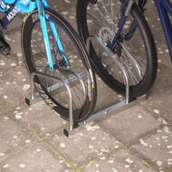 Stojan na 2 kola BIKE, 50x32x27cm, stříbrná